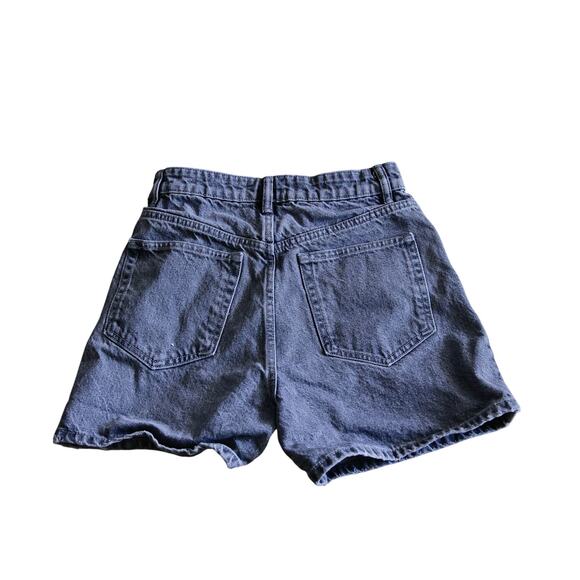 ZARA Gray High-waist Denim shorts size 4 - Picture 2 of 4
